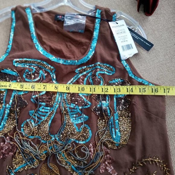 Beautiful Morgan Sequence Sleeveless Top - Picture 4 of 6